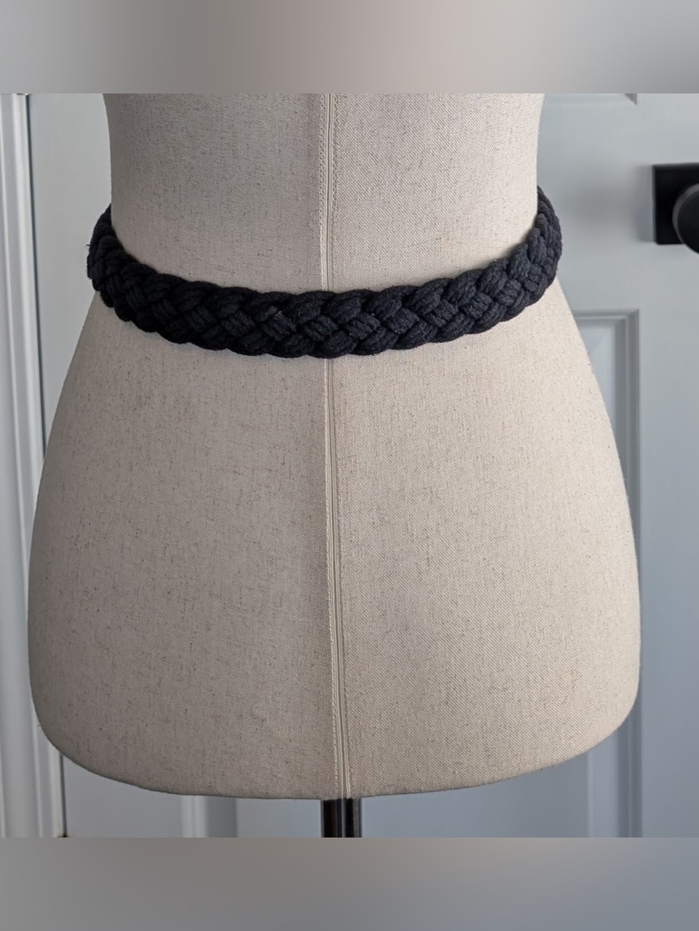 Vintage Abercrombie & Fitch Braided Belt Navy Size 8 - Picture 4 of 8